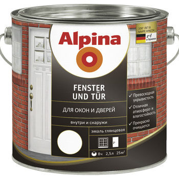 Alpina Fenster Und Tur / Альпина эмаль для окон и дверей