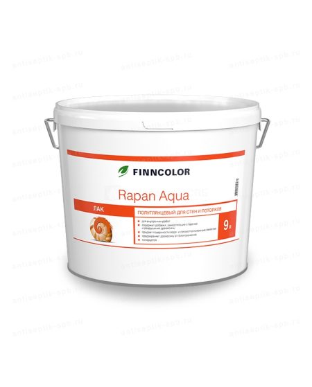 Finncolor Rapan Aqua / Финнколор Рапан Аква водный лак антисептик полуглянцевый