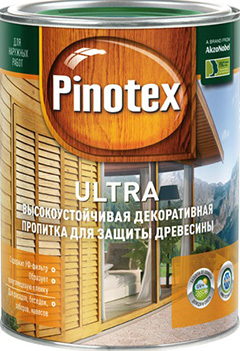 Pinotex Ultra / Пинотекс Ультра антисептик для древесины тиксотропный с УФ фильтром