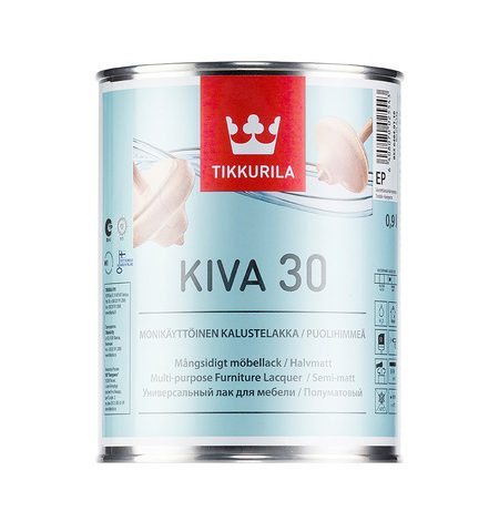 Tikkurila Kiva / Тиккурила Кива лак для мебели полуматовый