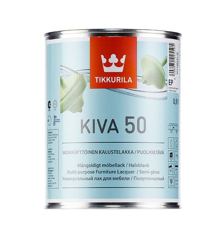 Tikkurila Kiva / Тиккурила Кива лак для мебели полуглянцевый