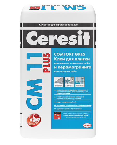 Ceresit CM 11 Plus / Церезит СМ 11 Плюс клей для плитки универсальный