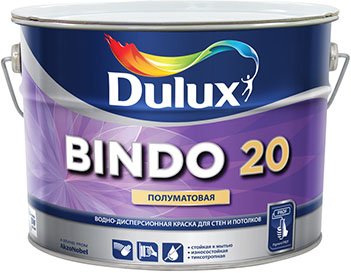 Dulux Bindo 20 / Дулюкс Биндо 20 полуматовая краска для стен и потолков