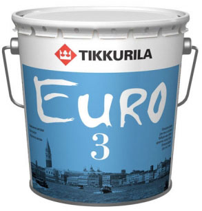 Tikkurila Euro 3 / Тиккурила Евро 3 краска глубоко матовая латексная