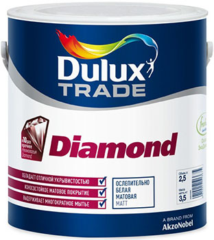 Dulux Diamond Matt / Дулюкс Даймонд Мат матовая краска износостойкая для стен и потолков