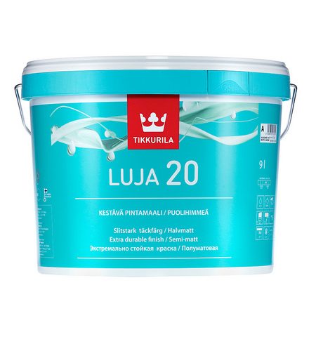 Tikkurila Luja 20 / Тиккурила Луя 20 полуматовая, влагостойкая краска