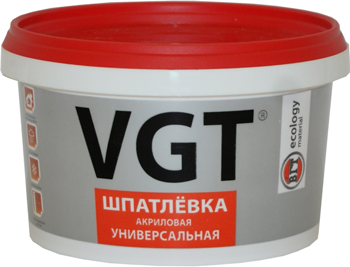 ВГТ / VGT шпаклевка универсальная  для внутренних и наружних работ