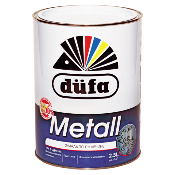 Dufa Retail Metall / Дюфа Ритейл эмаль для металла антикорозийная полуматовая