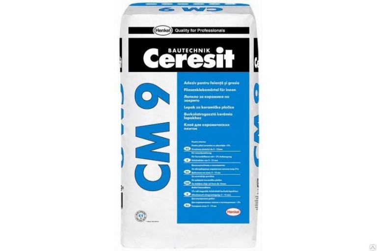 Ceresit CM 9 / Церезит СМ 9 клей для плитки для внутренних работ