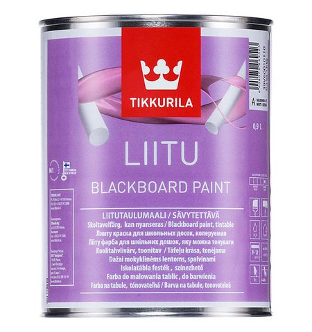 Tikkurila Liitu / Тиккурила Лииту грифельная краска черная и база под колеровку