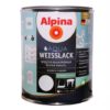 Alpina Aqua Weisslack / Альпина Аква Вайслак водорастворимая белая эмаль шелковисто матовая