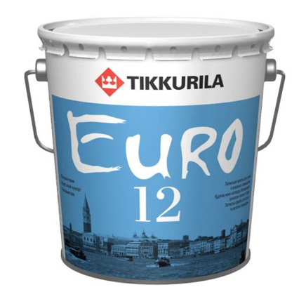 Tikkurila Euro 12 / Тиккурила Евро 12 полуматовая интерьерная краска