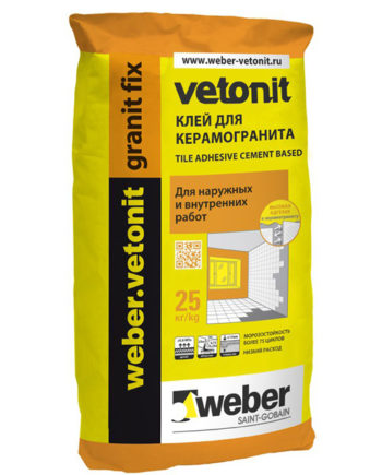 weber.vetonit granit fix / Вебер Гранит Фикс клей для керамогранита
