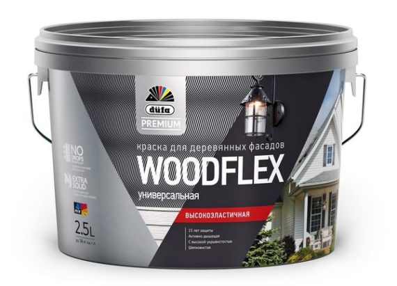 Dufa Premium Woodflex / Дюфа Премиум Вудфлекс универсальная высокоэластичная фасадная краска