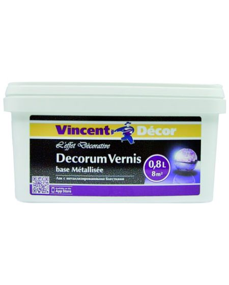 Vincent Decor Decorum Vernis / Винсент Декрорум Вернис База Метализе защитный лак